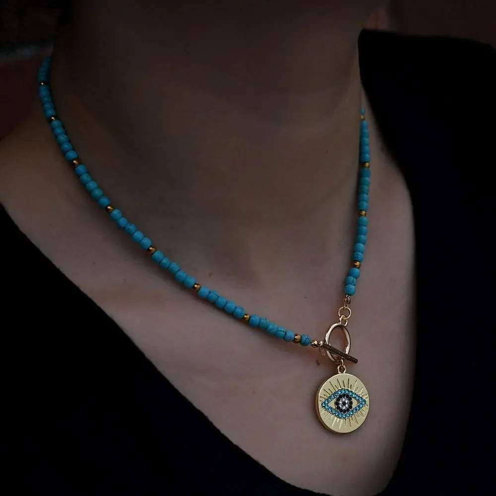 Evil Eye Pendant Necklace N1789